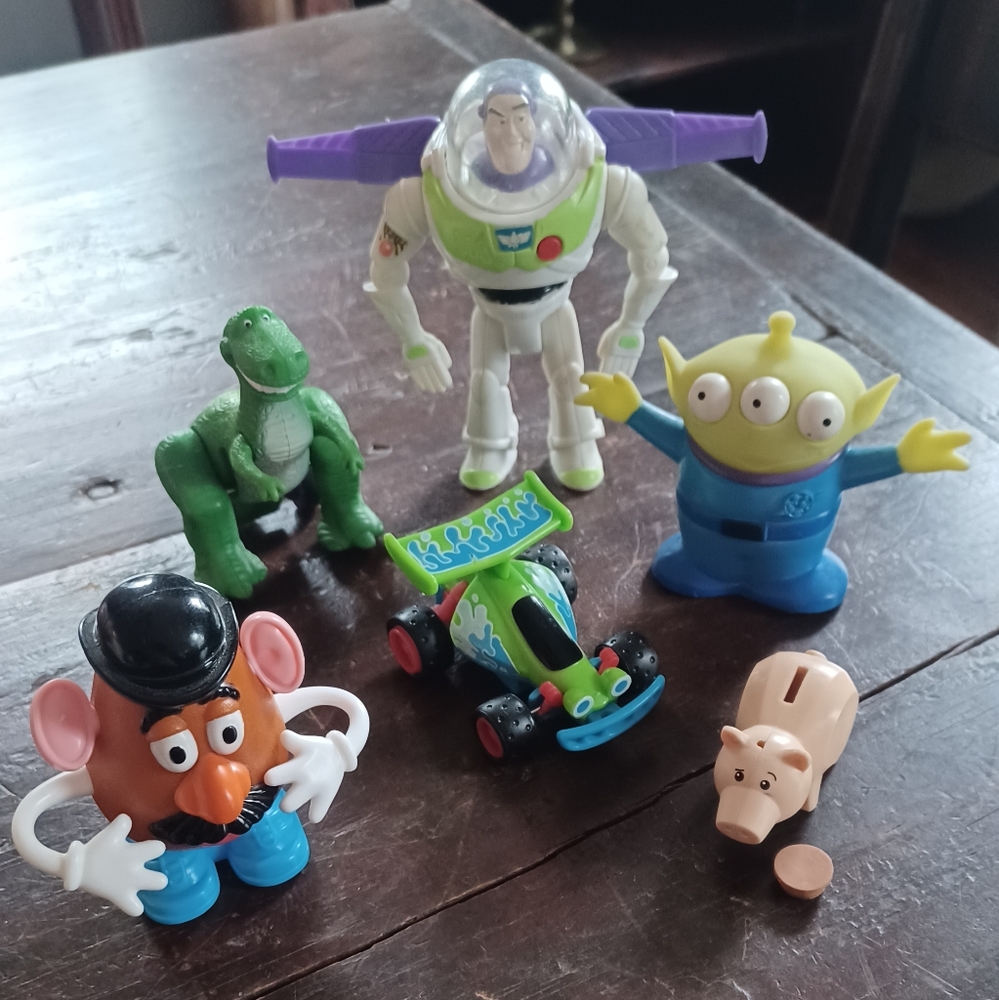 Vintage 90s Walt Disney Pixar Toy Story movie figure collection BK Happy Meal